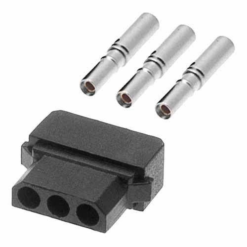 B5740-103-F-C-0 - 3 Pos. Female SIL 24-28AWG Cable Conn. Kit, for Latches (BS Release)