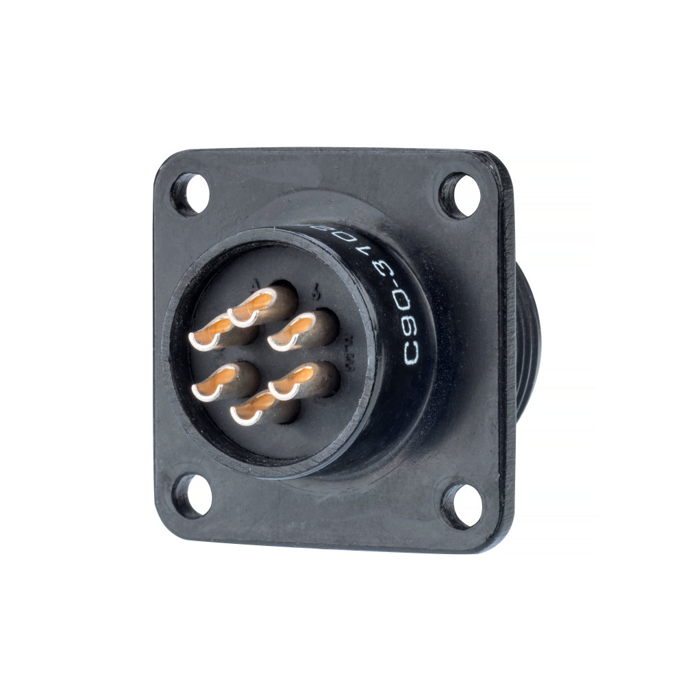 Circular Panel Mount Connector - C90-3102R14S-6P | Harwin