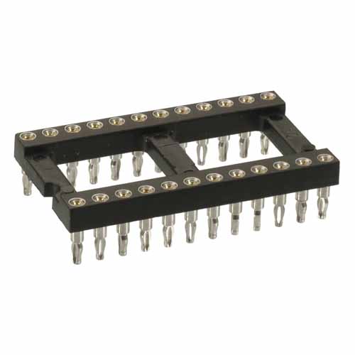 D2616-42 - 8+8 Pos. Female DIL Vertical Throughboard IC Socket