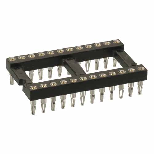 D2624-42 - 12+12 Pos. Female DIL Vertical Throughboard IC Socket