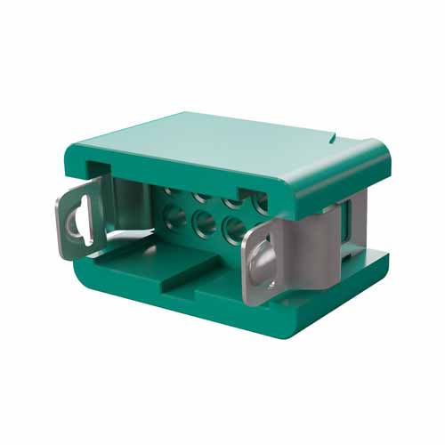 G125-3041096L4 - 5+5 Pos. Male DIL Cable Housing, Latches