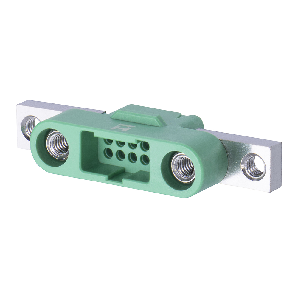 G125-3241096M5 - 5+5 Pos. Male DIL Cable Housing, Screw-Lok Panel Mount