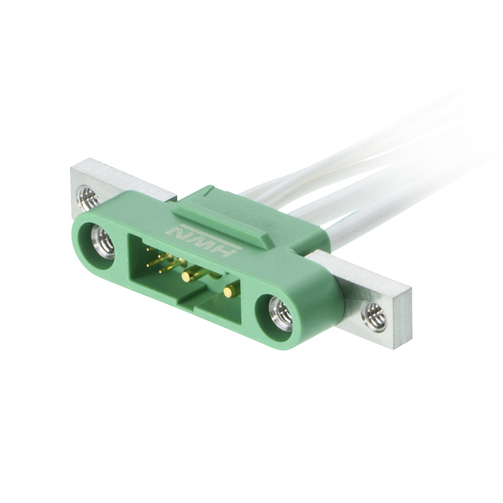 G125-32496M5-02-04-00 - 4+2 Pos. Male Cable Housing, Screw-Lok Panel Mount