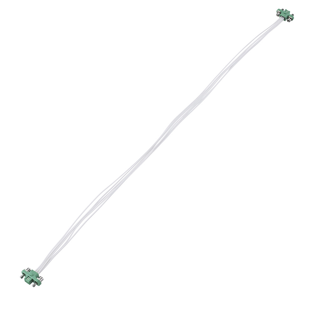 G125-FC10605F1-0300F1 - 3+3 Pos. Female DIL 26AWG Cable Assembly, 300mm, double-end, Screw-Lok