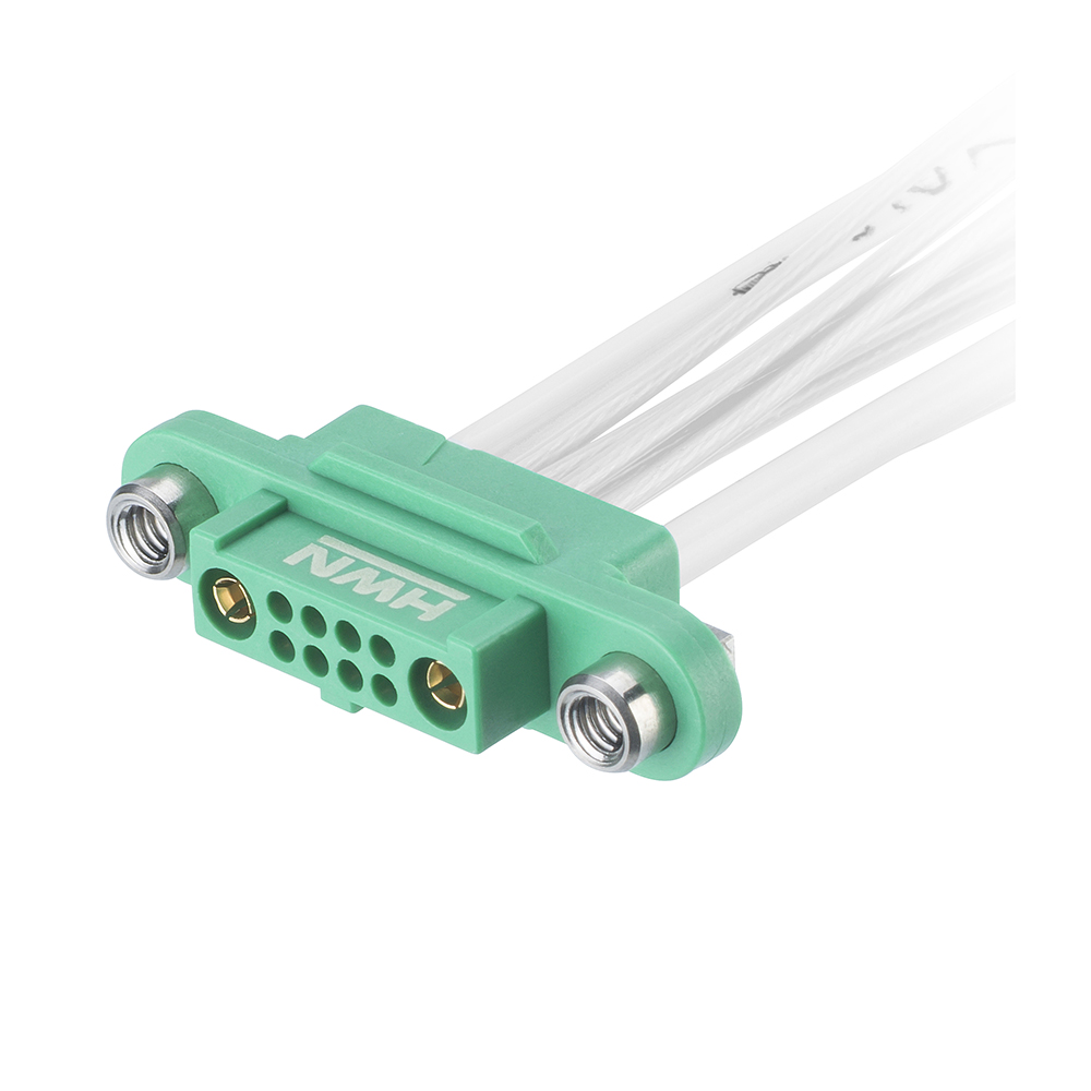 G125-FC108F2-1B1B-XXXXF2 - 8+2 Pos. Female 26 AWG+18 AWG Cable Assembly, double-end, Screw-Lok Reverse Fix