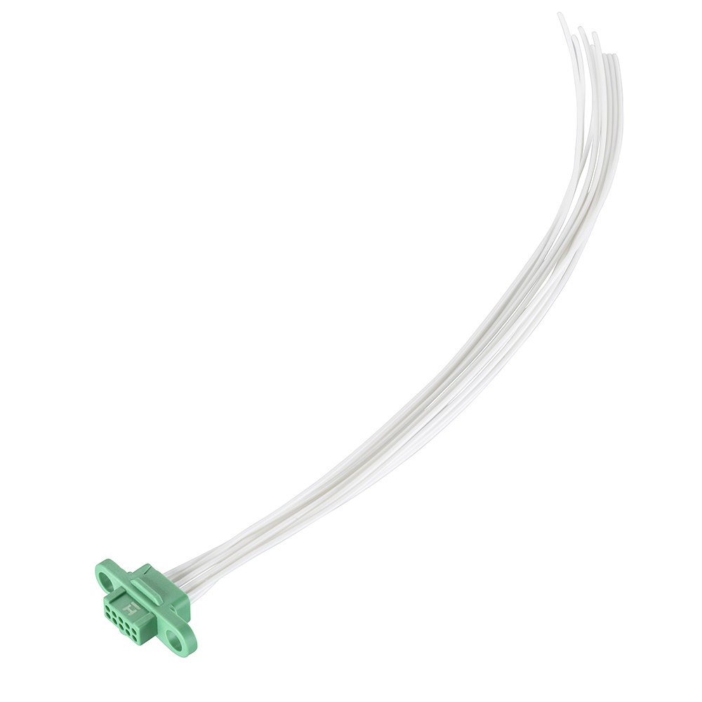 G125-FC11005F0-XXXXL - 5+5 Pos. Female DIL 26AWG Cable Assembly, single-end, no Screw-Lok