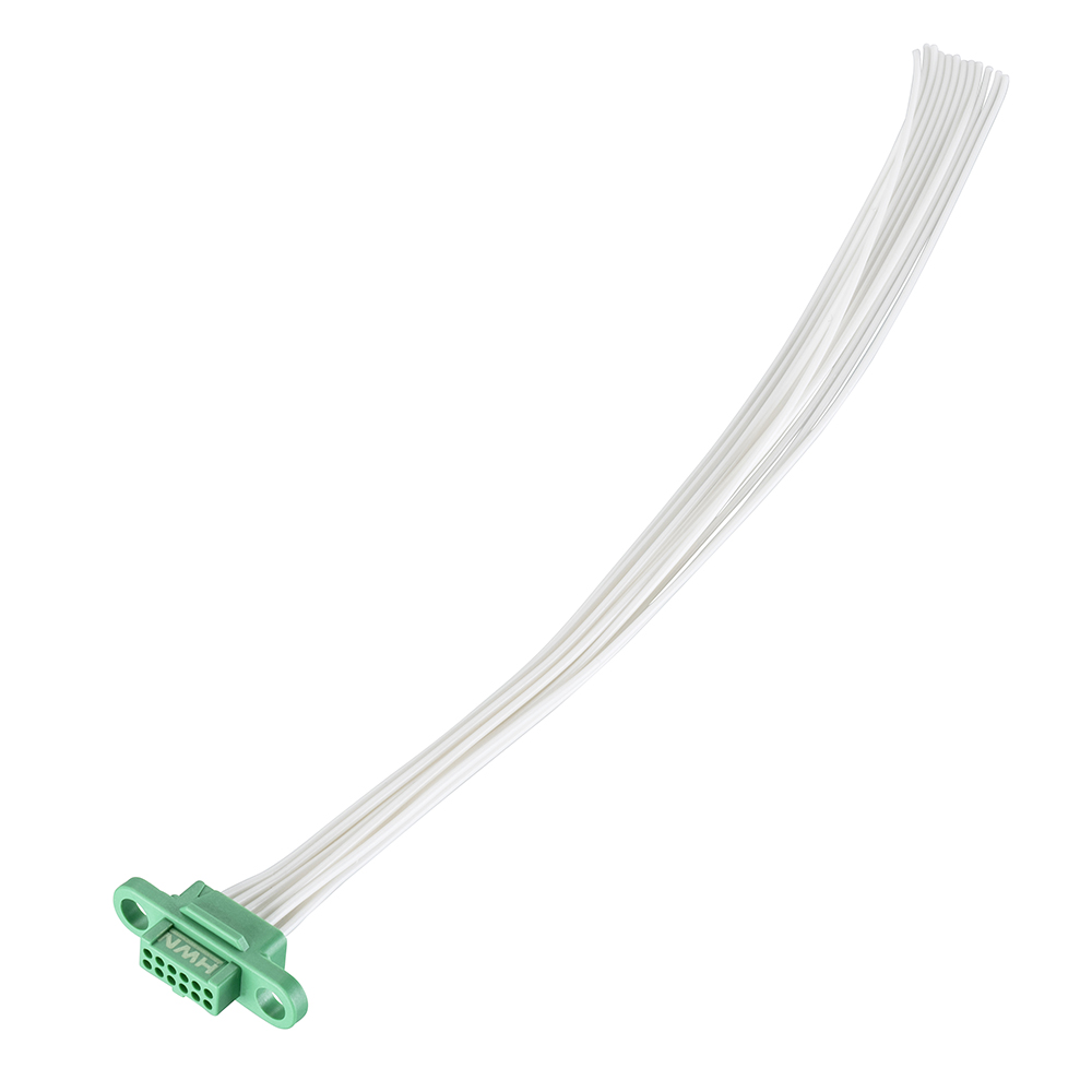 G125-FC11205F0-0150L - 6+6 Pos. Female DIL 26AWG Cable Assembly, 150mm, single-end, no Screw-Lok