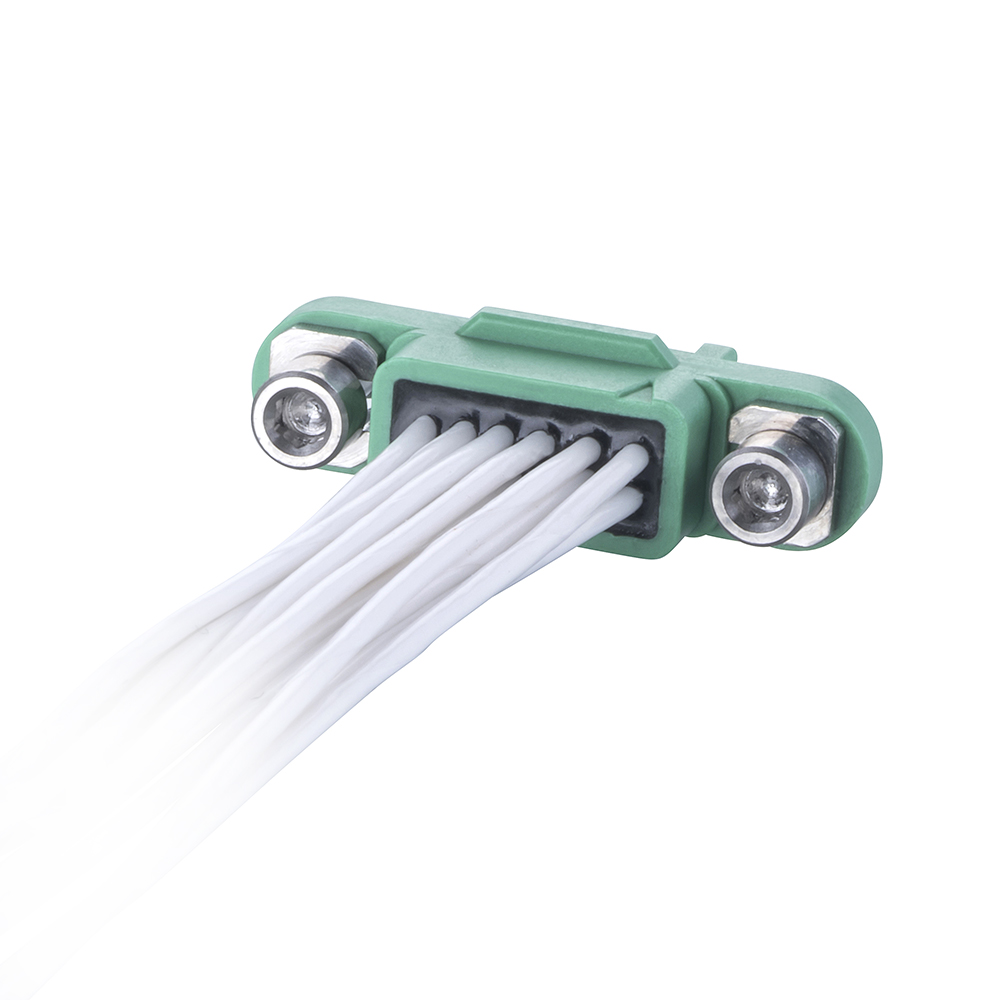 G125-FC11205F1-0150F1 - 6+6 Pos. Female DIL 26AWG Cable Assembly, 150mm, double-end, Screw-Lok