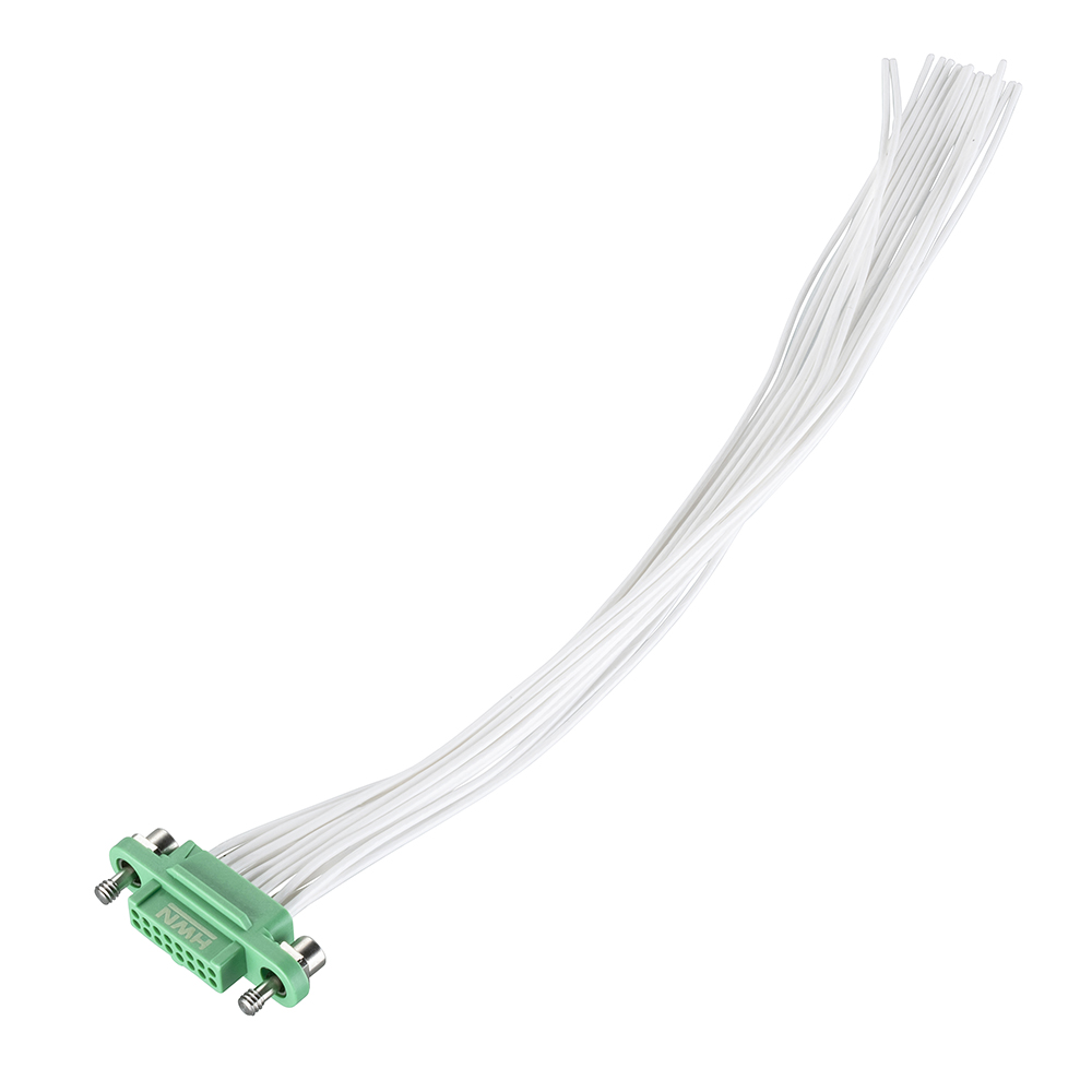 G125-FC11605F1-XXXXL - 8+8 Pos. Female DIL 26 AWG Cable Assembly, single-end, Screw-Lok