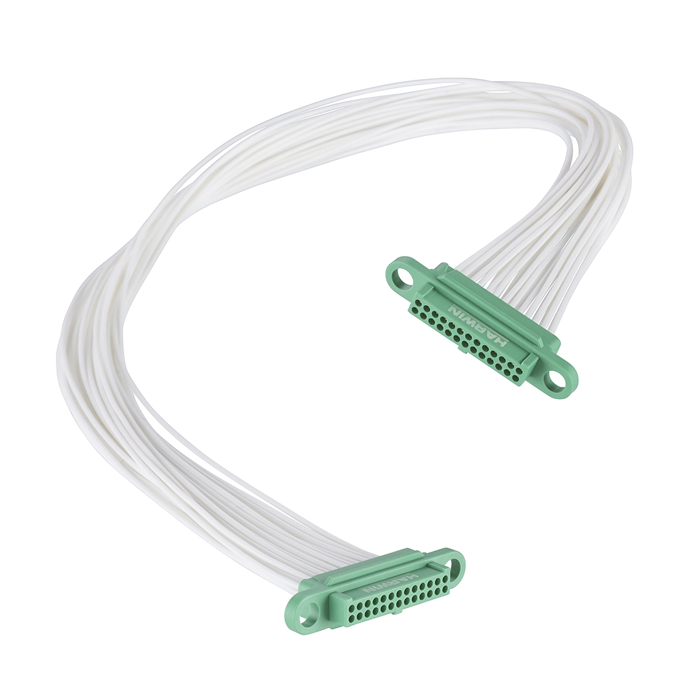 G125-FC12605F0-XXXXF0 - 13+13 Pos. Female DIL 26AWG Cable Assembly, double-end, no Screw-Lok