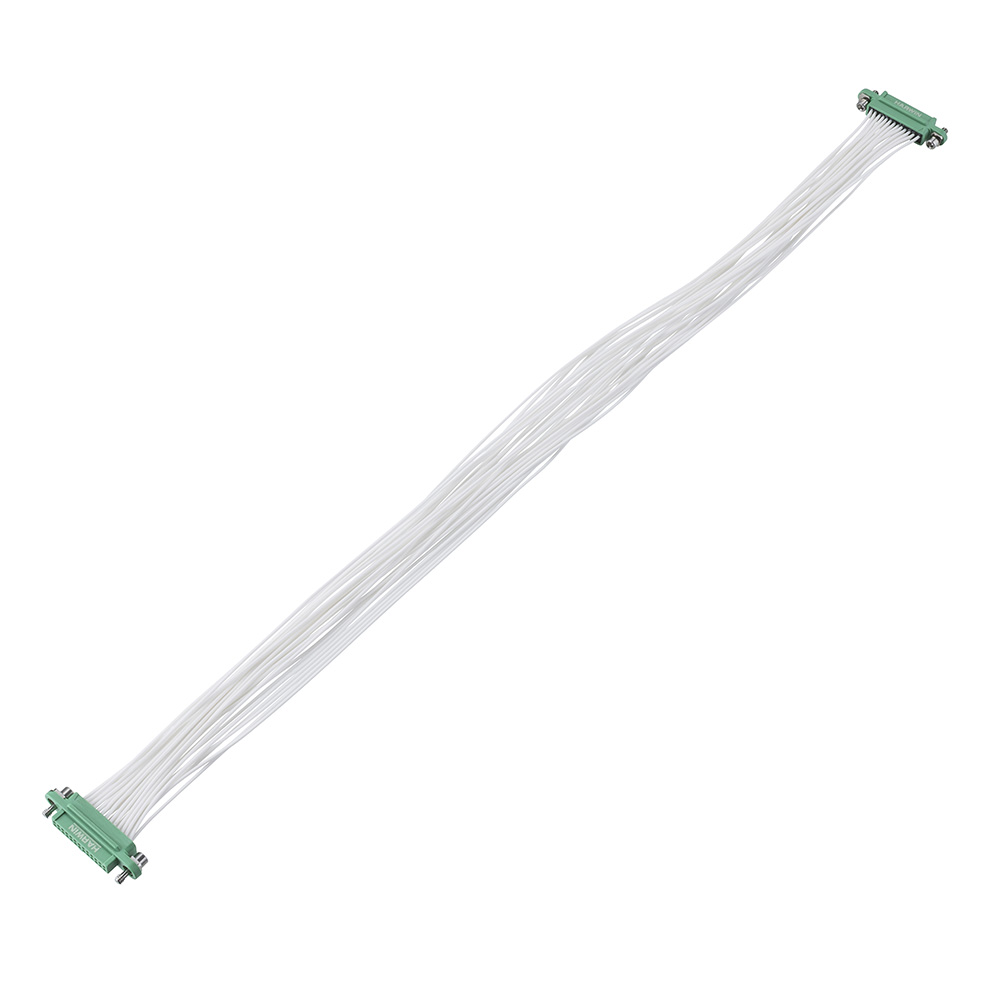 G125-FC12605F1-0300F1 - 13+13 Pos. Female DIL 26 AWG Cable Assembly, 300mm, double-end, Screw-Lok