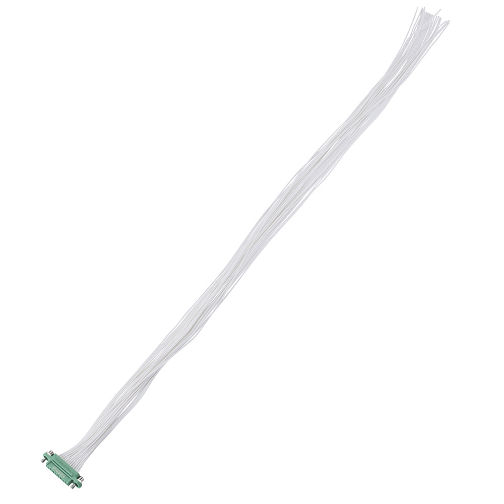 G125-FC12605F1-0450L - 13+13 Pos. Female DIL 26AWG Cable Assembly, 450mm, single-end, Screw-Lok
