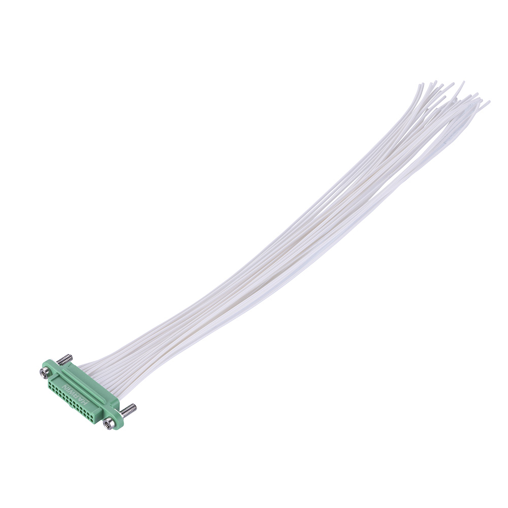 G125-FC13405F3-XXXXL - 17+17 Pos. Female DIL 26 AWG Cable Assembly, single-end, Screw-Lok Reverse Fix Panel Mount