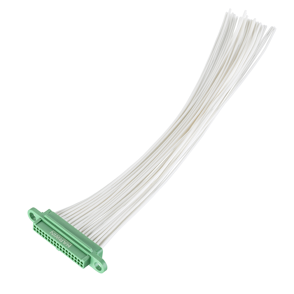 G125-FC13405F0-XXXXL - 17+17 Pos. Female DIL 26AWG Cable Assembly, single-end, no Screw-Lok