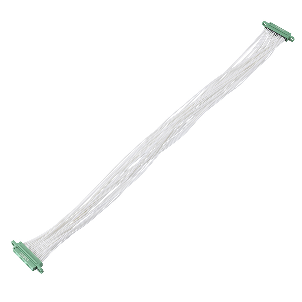 G125-FC13405F0-0300F0 - 17+17 Pos. Female DIL 26 AWG Cable Assembly, 300mm, double-end, no Screw-Lok