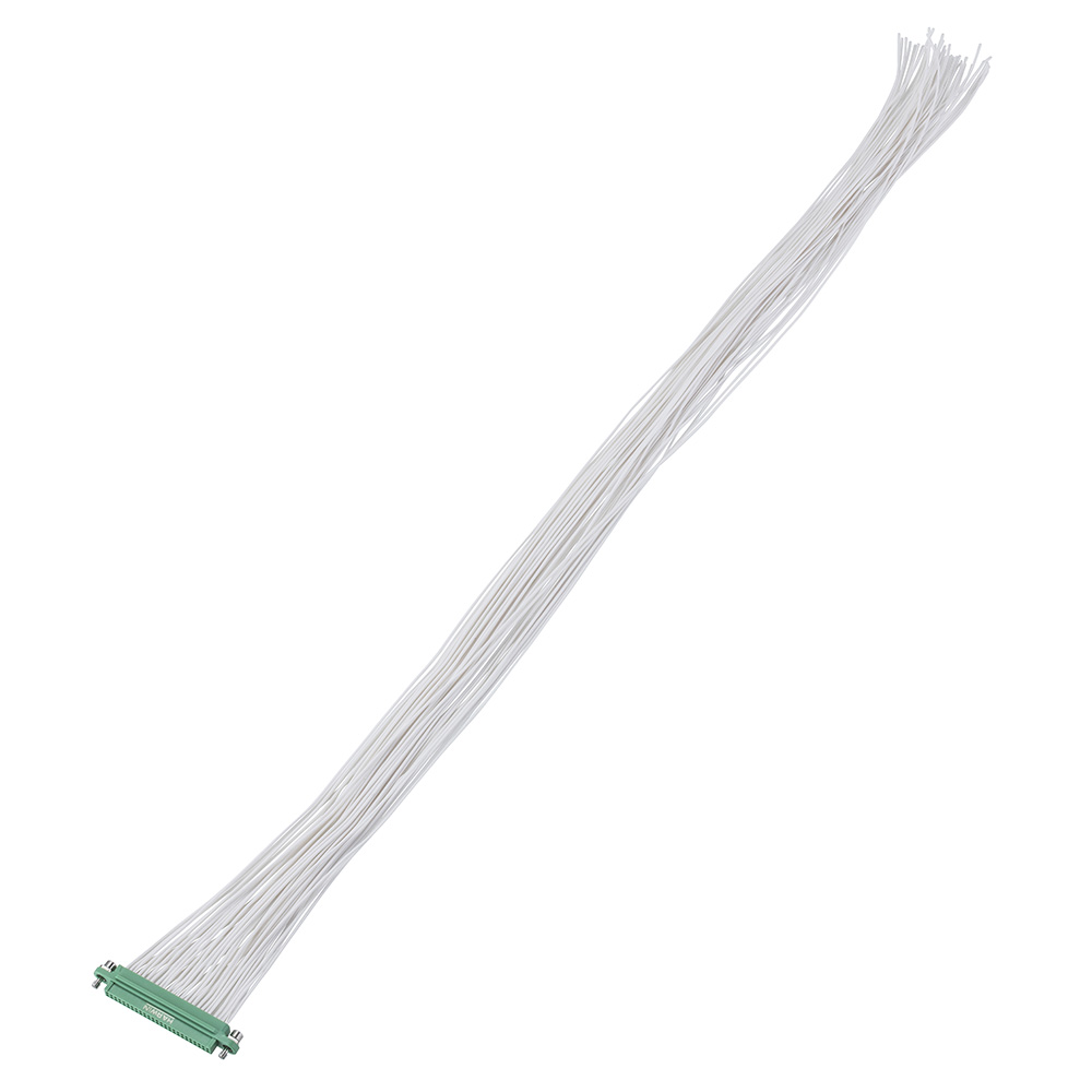 G125-FC15005F1-0450L - 25+25 Pos. Female DIL 26AWG Cable Assembly, 450mm, single-end, Screw-Lok