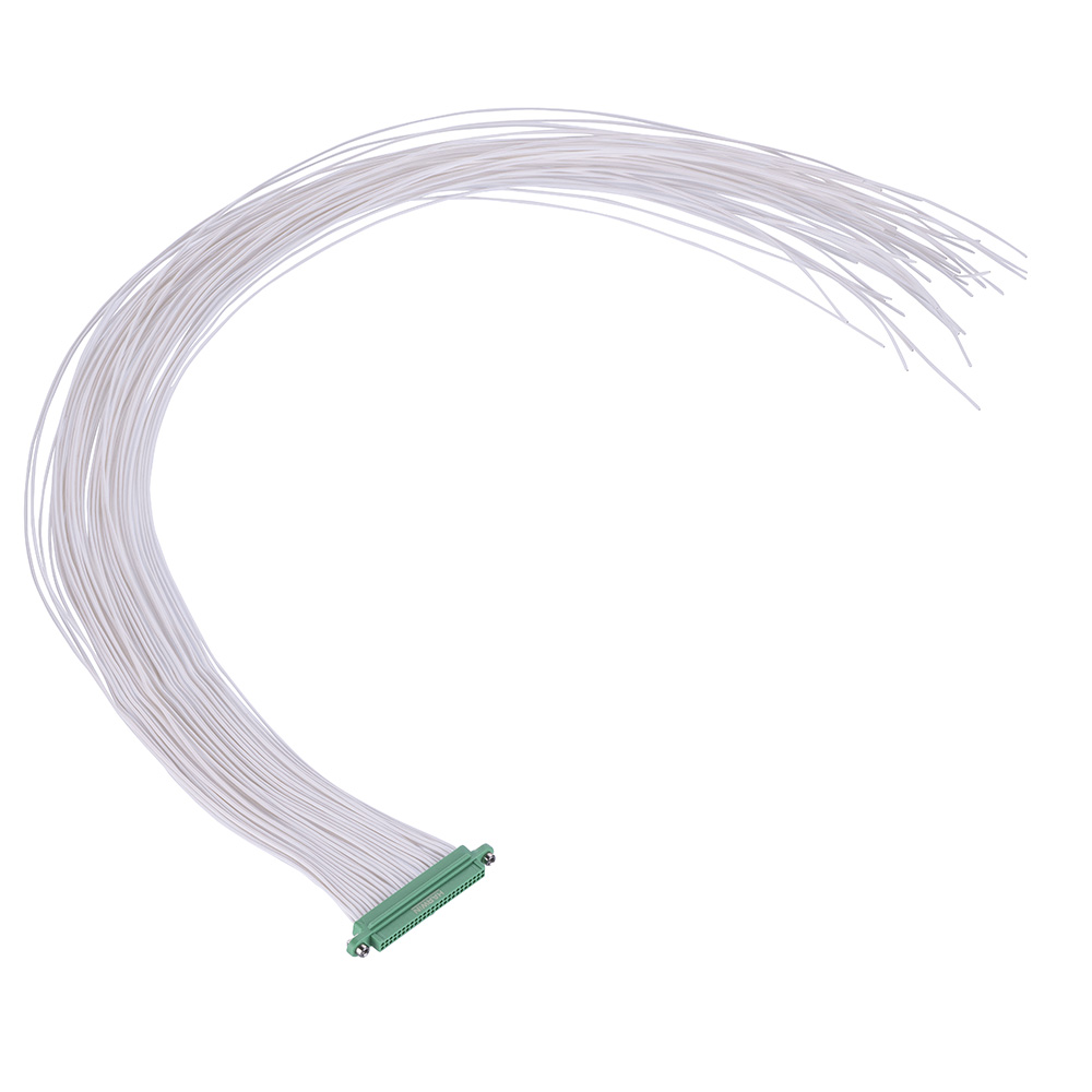 G125-FC15005F2-XXXXL - 25+25 Pos. Female DIL 26AWG Cable Assembly, single-end, Screw-Lok Reverse Fix