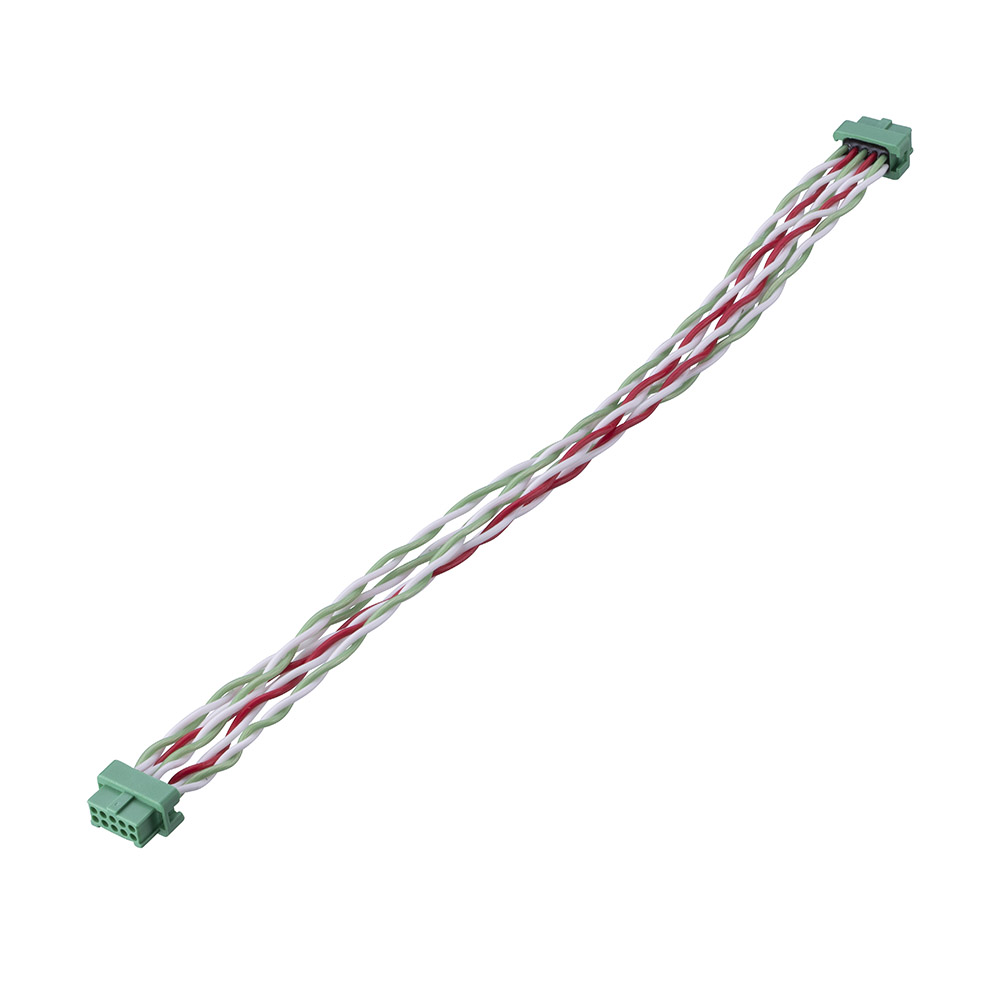 G125-FD10605L0-XXXXF - 3+3 Pos. Female DIL 26AWG Cable Assembly, twisted pair double-end, for Latches