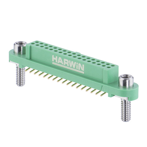 G125-FS13405F3P - 17+17 Pos. Female DIL Vertical SMT Conn. Screw-Lok Reverse Fix Board Mount