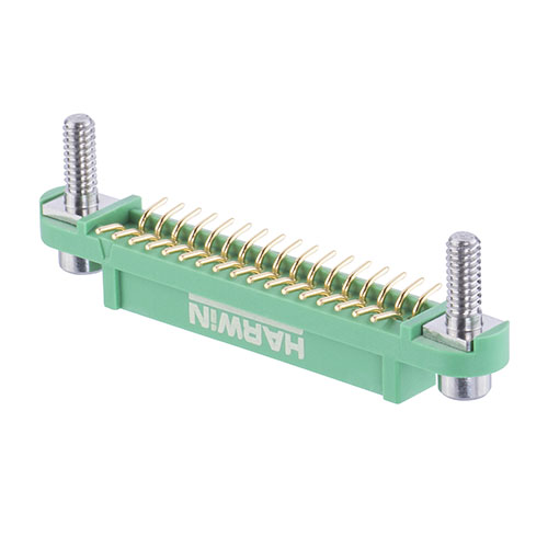 G125-FS13405F3P - 17+17 Pos. Female DIL Vertical SMT Conn. Screw-Lok Reverse Fix Board Mount