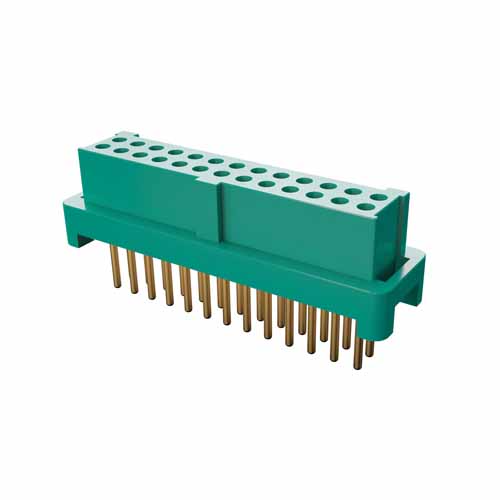 G125-FV12605L0R - 13+13 Pos. Female DIL Vertical Throughboard Conn. for Latches (T+R)