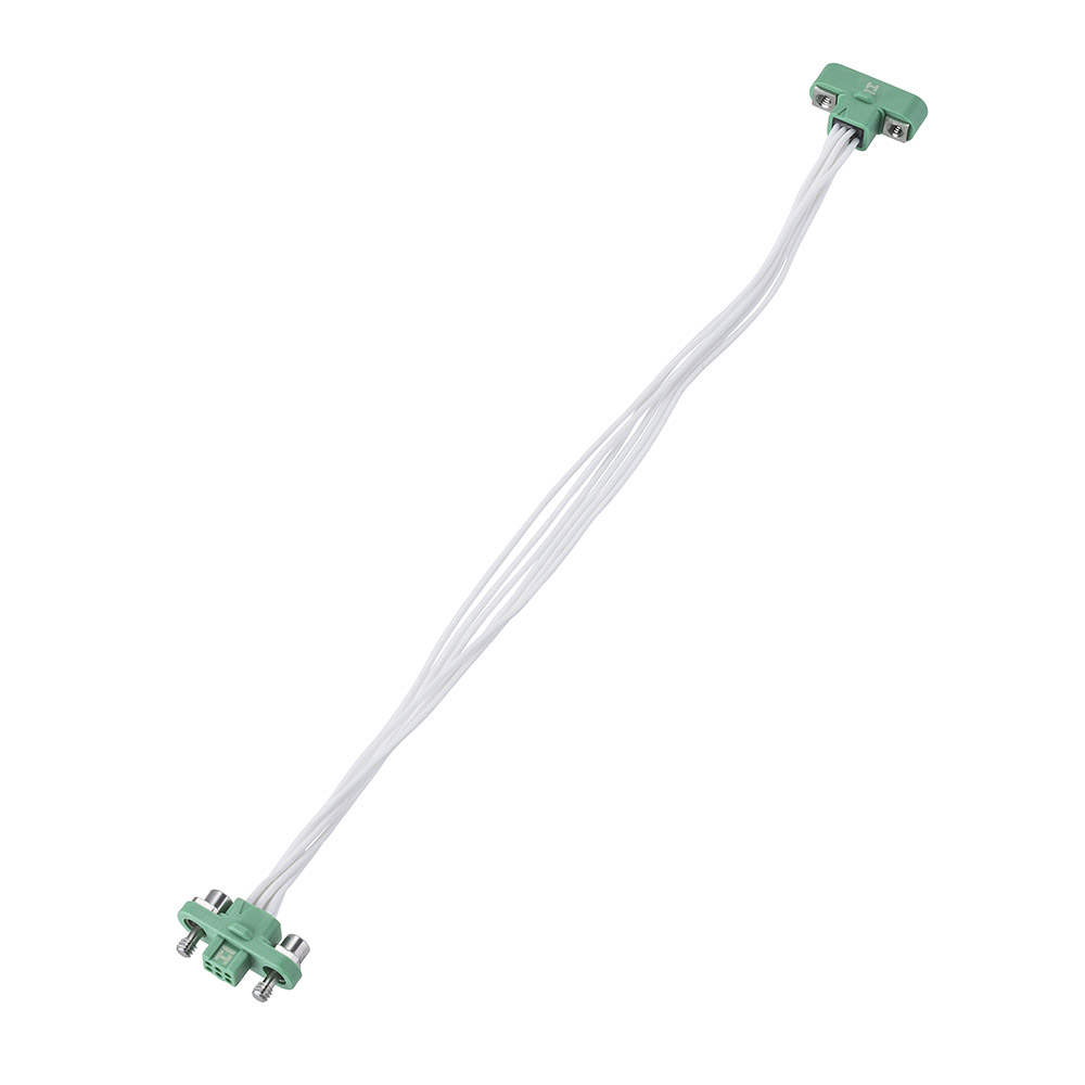 G125-MC10605M1-0150F1 - 3+3 Pos. Male-Female DIL 26 AWG Cable Assembly, 150mm, Screw-Lok