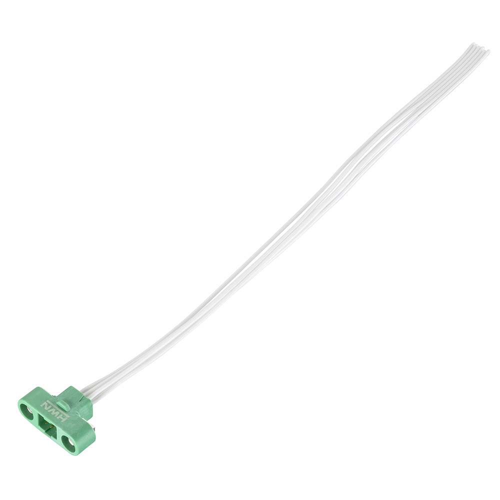 G125-MC20605M1-XXXXL - 3+3 Pos. Male DIL 28AWG Cable Assembly, single-end, Screw-Lok