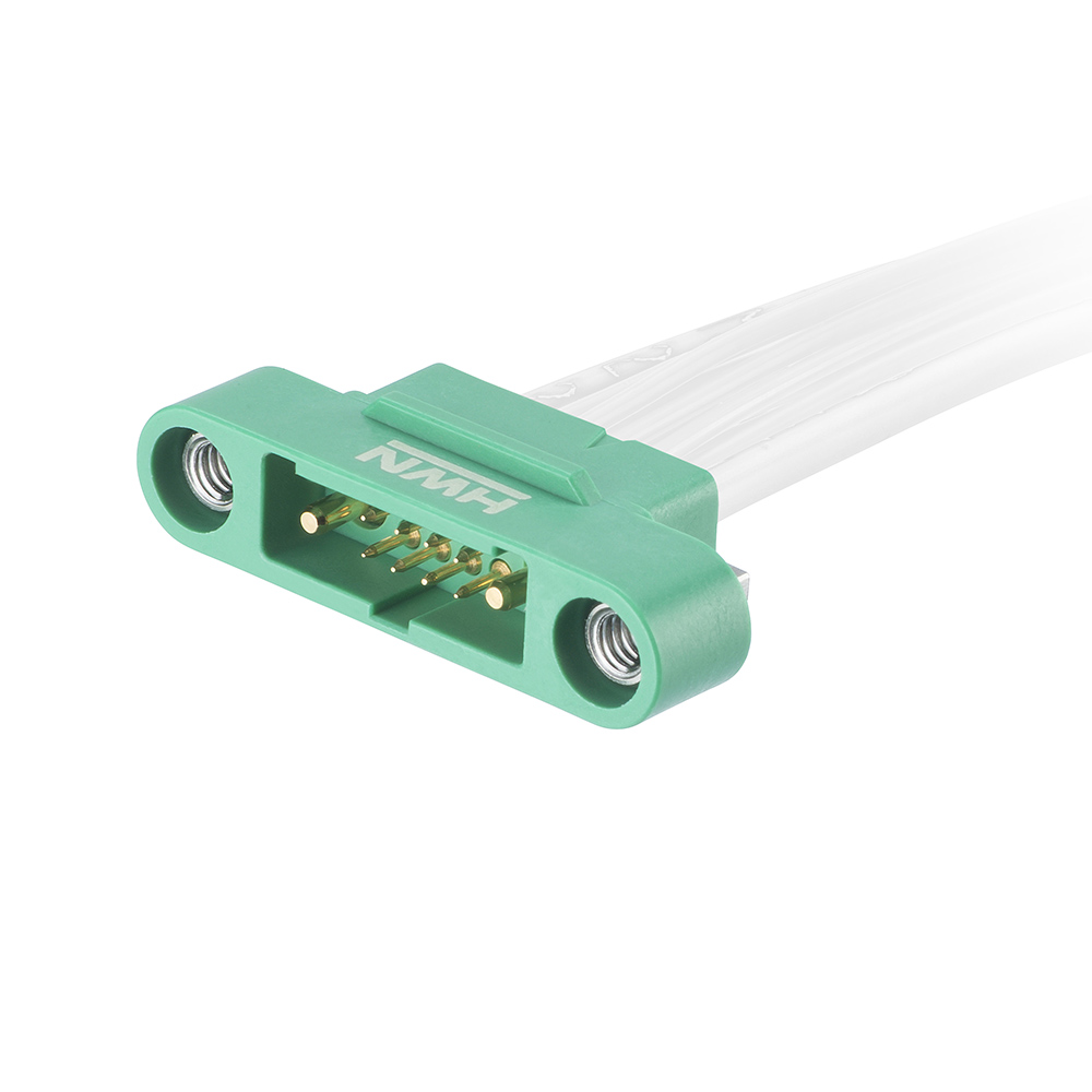 G125-MC208M1-1D1D-XXXXM1 - 8+2 Pos. Male 28 AWG+18 AWG Cable Assembly, double-end, Screw-Lok