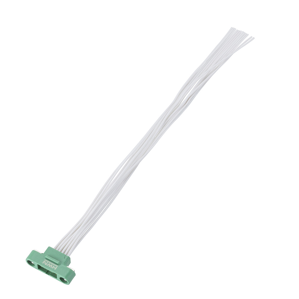 G125-MC21205M1-XXXXL - 6+6 Pos. Male DIL 28AWG Cable Assembly, single-end, Screw-Lok