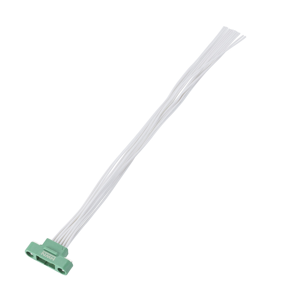 G125-MC11205M1-0150L - 6+6 Pos. Male DIL 26 AWG Cable Assembly, 150mm, single-end, Screw-Lok