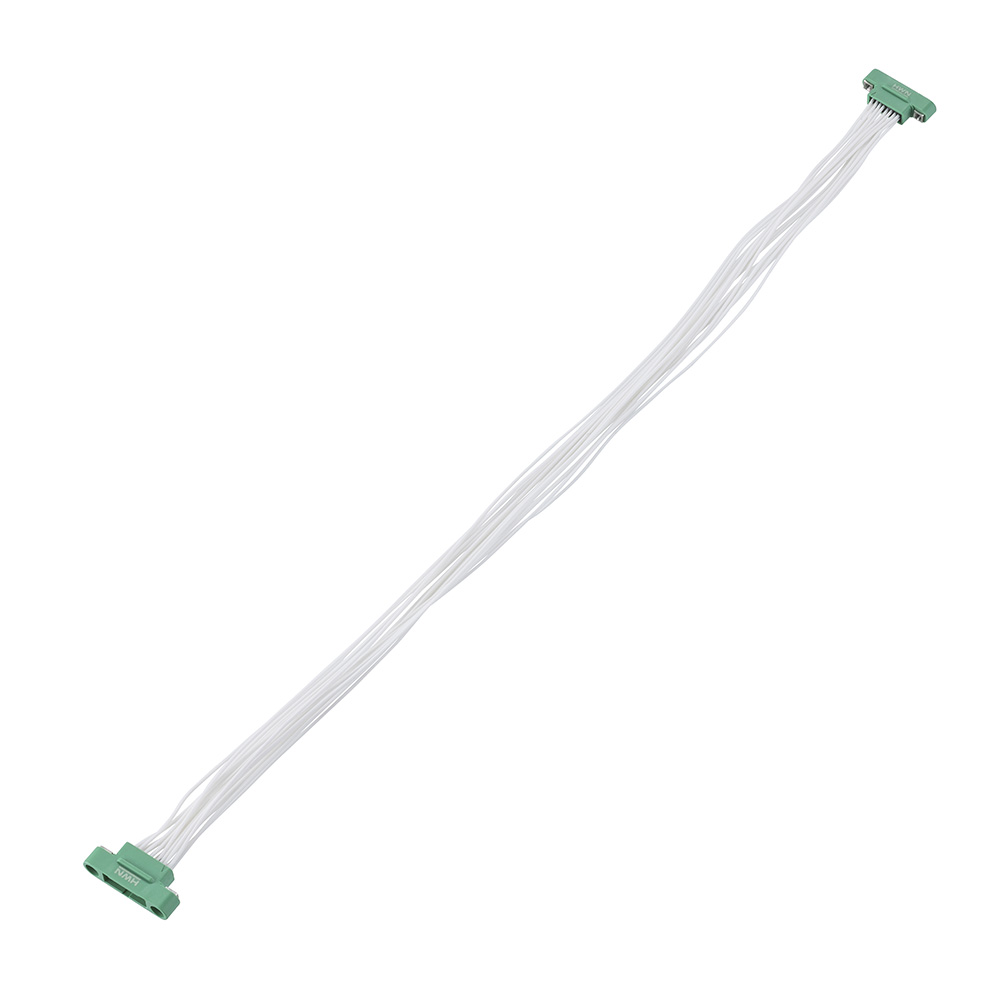 G125-MC11605M1-0300M1 - 8+8 Pos. Male DIL 26 AWG Cable Assembly, 300mm, double-end, Screw-Lok