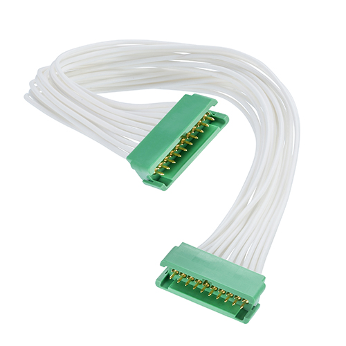 G125-MC25005L0-XXXXM - 25+25 Pos. Male DIL 28 AWG Cable Assembly, double-end, no Latches
