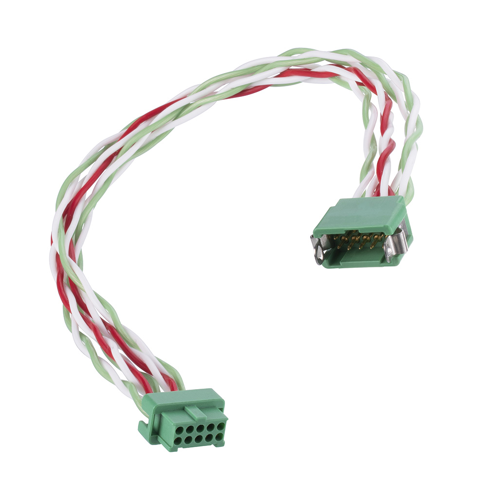 G125-MD13405L4-XXXXF - 17+17 Pos. Male-Female DIL 26 AWG Cable Assembly, twisted pair, Latches