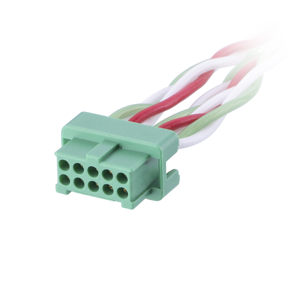 G125-MD11205L4-XXXXF - 6+6 Pos. Male-Female DIL 26 AWG Cable Assembly, twisted pair, Latches