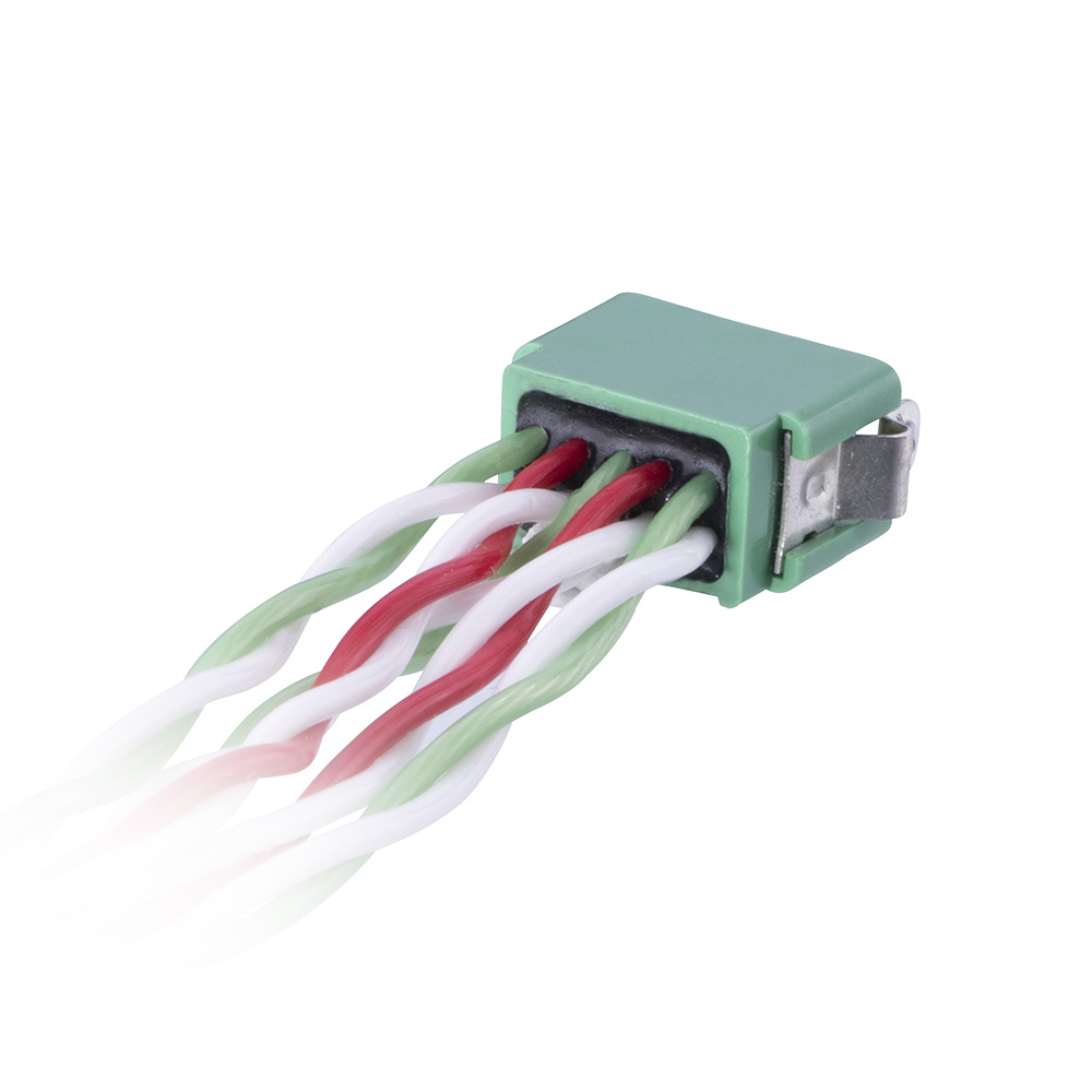 G125-MD11205L4-XXXXF - 6+6 Pos. Male-Female DIL 26 AWG Cable Assembly, twisted pair, Latches