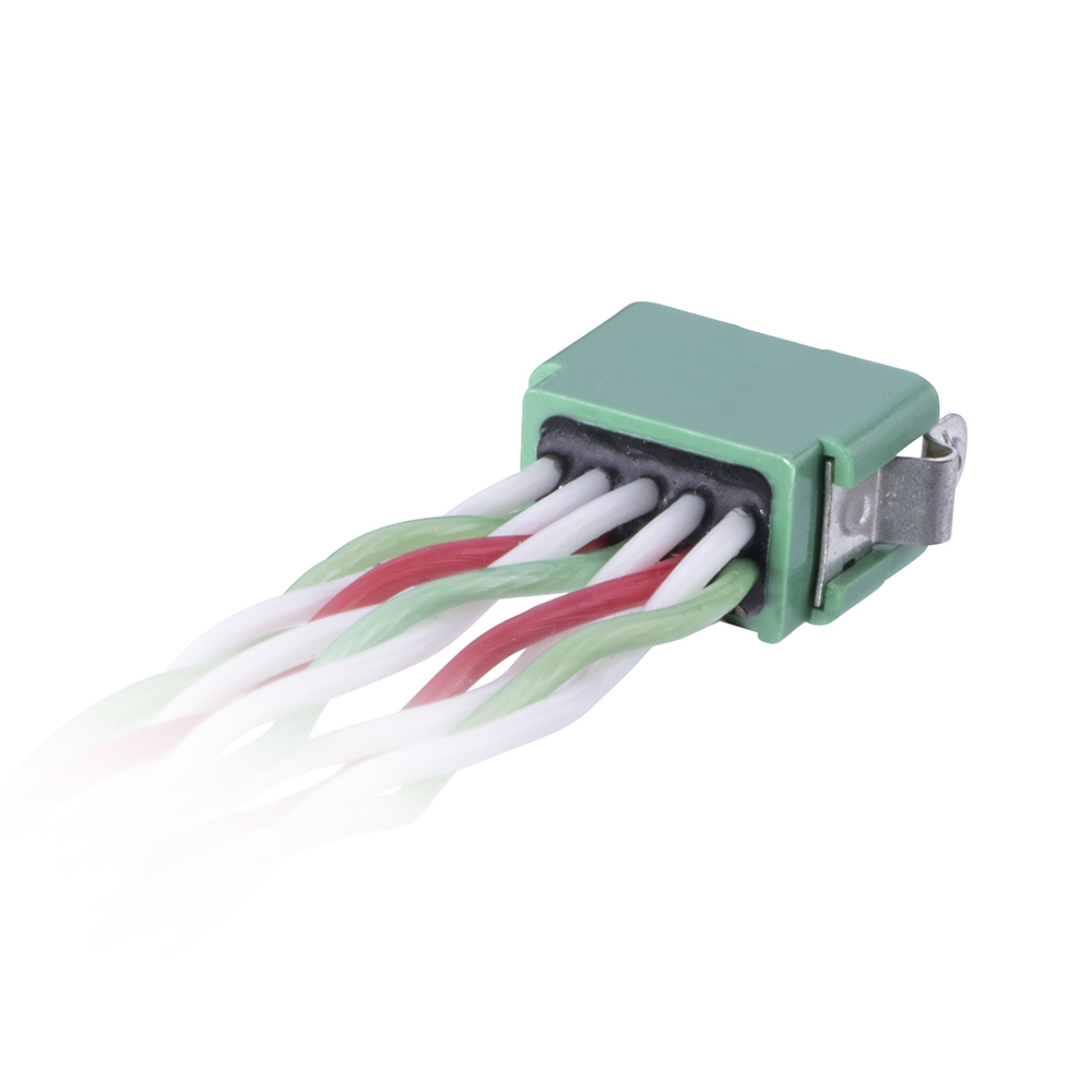 G125-MD12005L4-XXXXL - 10+10 Pos. Male DIL 26 AWG Cable Assembly, twisted pair single-end, Latches