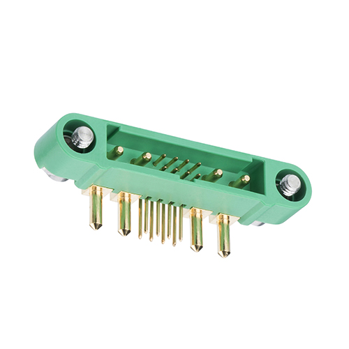 G125-MH10805M3-2AD2ADP - 8+4 Pos. Male Horizontal Throughboard Conn. Screw-Lok Reverse Fix