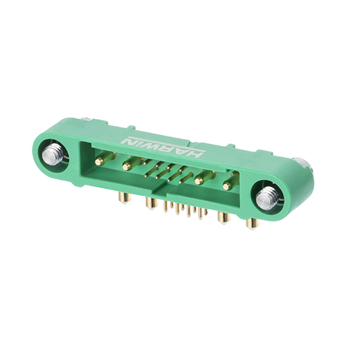 G125-MH10805M3-2AD2ADP - 8+4 Pos. Male Horizontal Throughboard Conn. Screw-Lok Reverse Fix