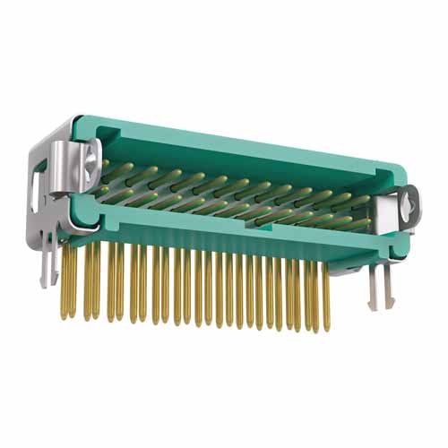 G125-MH12605L1P - 13+13 Pos. Male DIL Horizontal Throughboard Conn. Latches