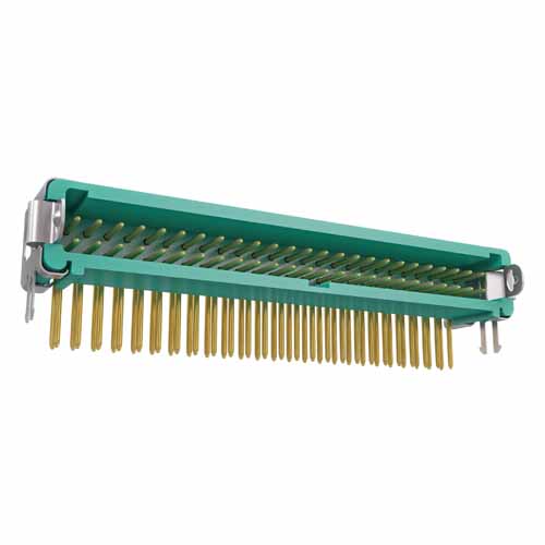 G125-MH15005L1R - 25+25 Pos. Male DIL Horizontal Throughboard Conn. Latches (T+R)