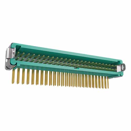 G125-MH15005L3P - 25+25 Pos. Male DIL Horizontal Throughboard Conn. Latches