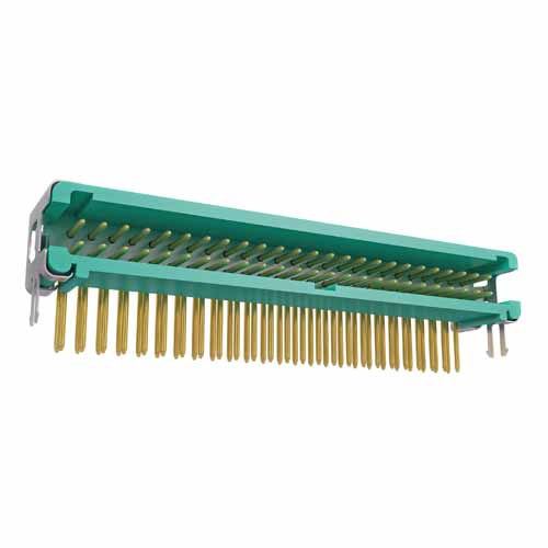 G125-MH15005L5P - 25+25 Pos. Male DIL Horizontal Throughboard Conn. no Latches