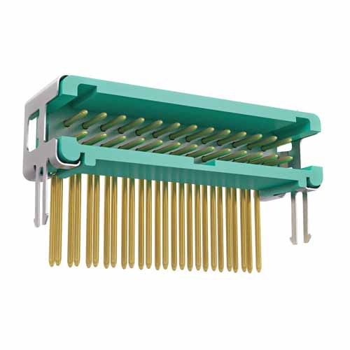 G125-MH22605L6P - 13+13 Pos. Male DIL Horizontal Throughboard Conn. no Latches