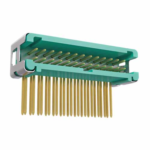 G125-MH22605L7P - 13+13 Pos. Male DIL Horizontal Throughboard Conn. no Latches