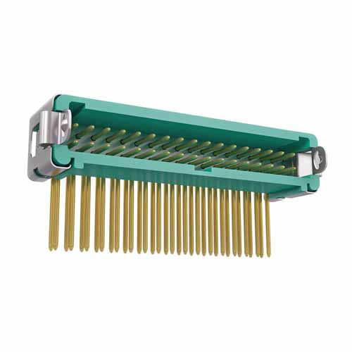 G125-MH23405L3R - 17+17 Pos. Male DIL Horizontal Throughboard Conn. Latches (T+R)