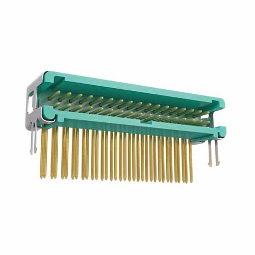 G125-MH23405L6P - 17+17 Pos. Male DIL Horizontal Throughboard Conn. no Latches