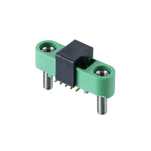 G125-MS11005M2R - 5+5 Pos. Male DIL Vertical SMT Conn. Screw-Lok Board Mount (T+R)