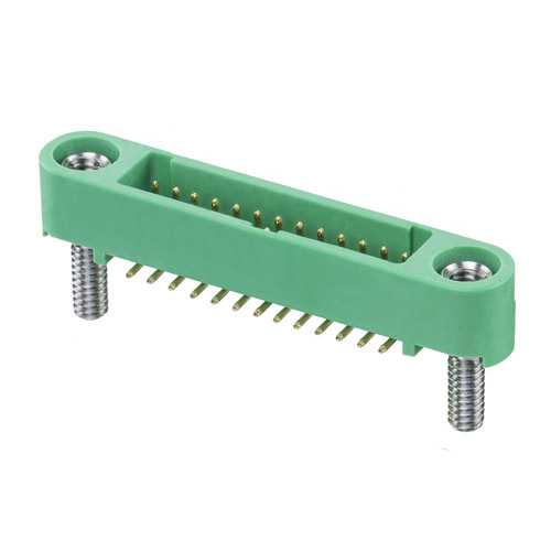 G125-MS12605M2P - 13+13 Pos. Male DIL Vertical SMT Conn. Screw-Lok Board Mount