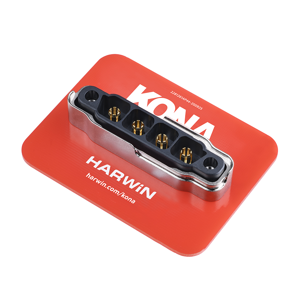 KA1-9500402 - 4 Pos. Panel Mount Metal Backshell for Kona