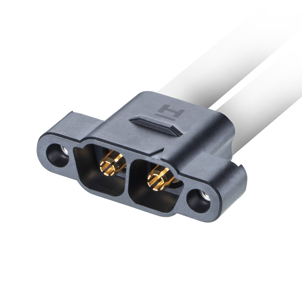 KA1-MSV3-4-XXXXALXX - 4 Pos. Male SIL 8AWG Cable Assembly, single-end, Screw-Locks